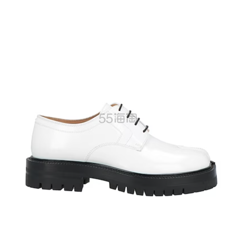MAISON MARGIELA 马吉拉白色厚底乐福鞋与系带牛津鞋