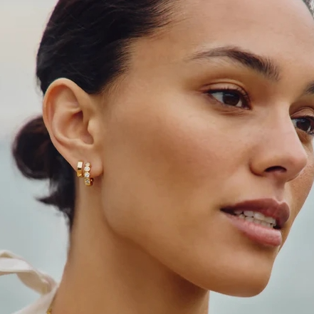 上新！Missoma 英国官网： 网球系列配饰热卖 网球小号环形耳环£115