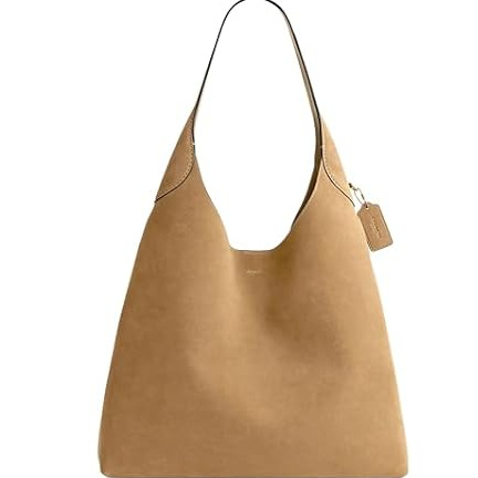 COACH 蔻驰 Brooklyn 39 沙色麂皮单肩包