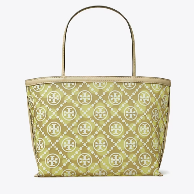 Tory burch 汤丽柏琦 老花网纱款托特包 绿色