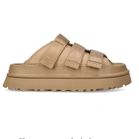 Ins超火！UGG 金色编织拖鞋