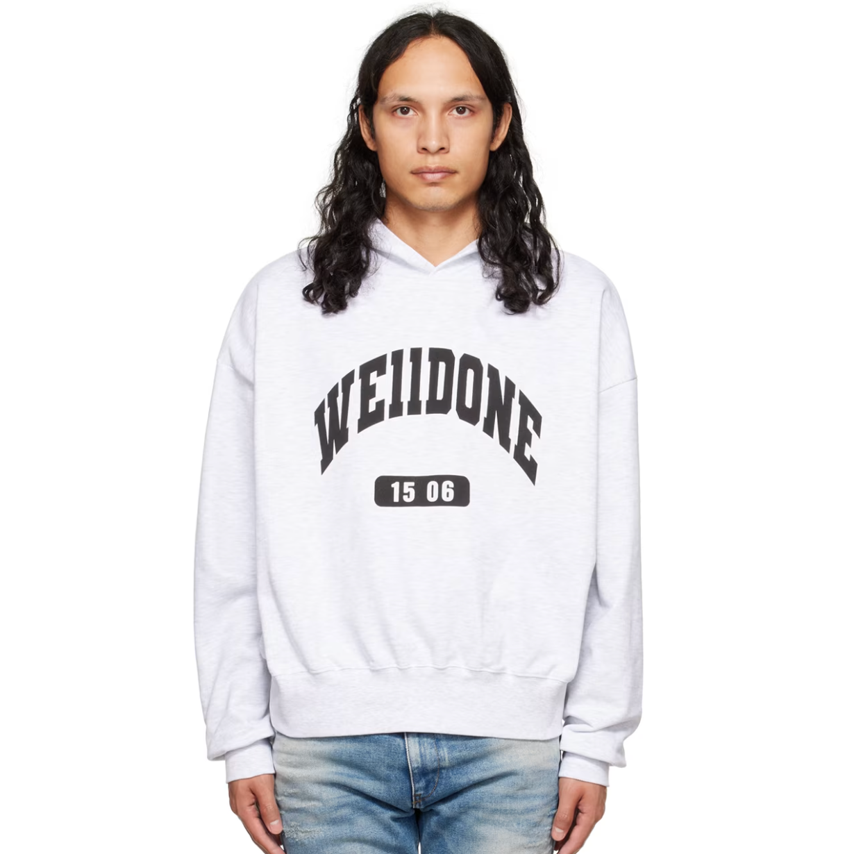 We11done 灰色连帽卫衣