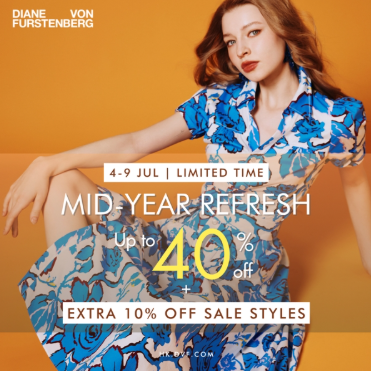 DVF HK：年中回馈优惠最新款式专享低至6折