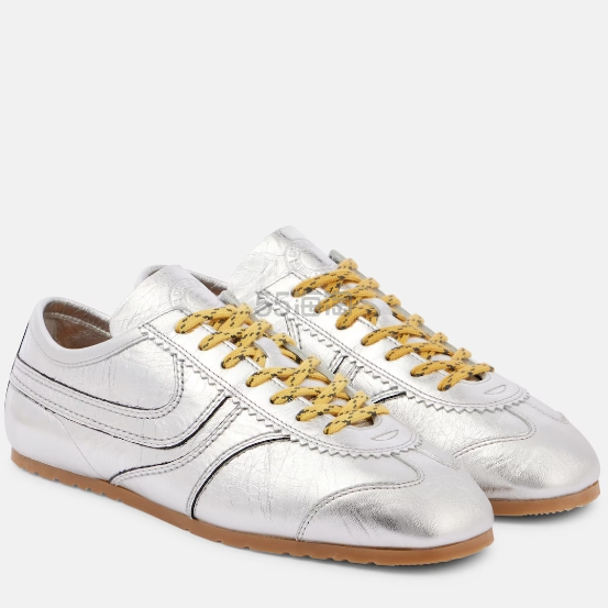 DRIES VAN NOTEN Metallic 银色德训鞋