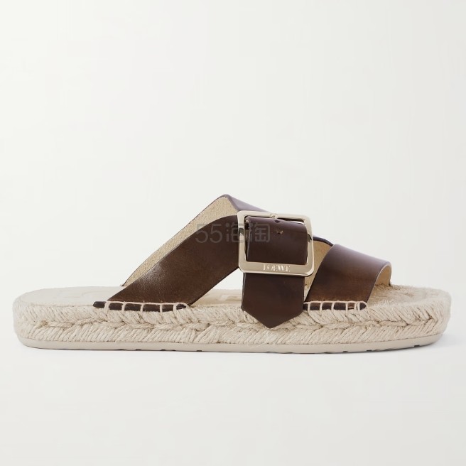 LOEWE 罗意威 x Paula's Ibiza 皮革平底鞋