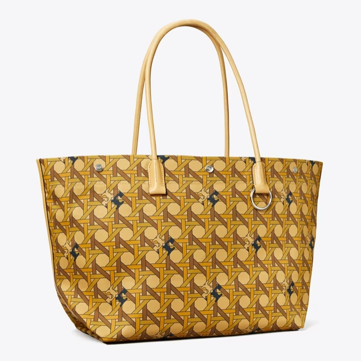 Tory burch 汤丽柏琦 编织款 帆布手提包