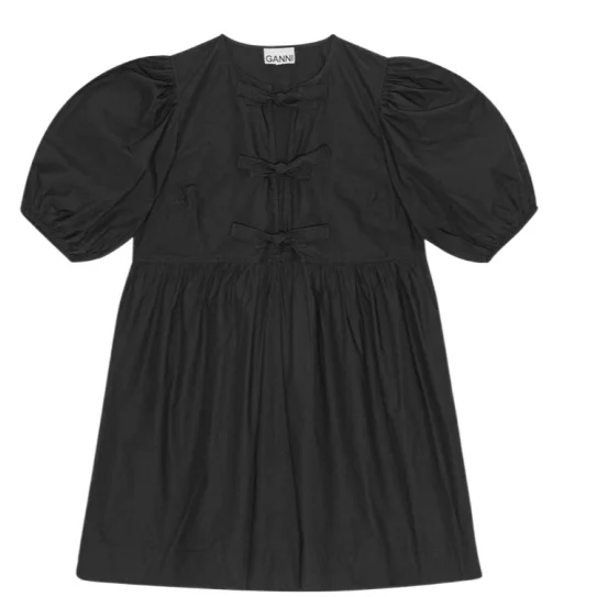 鞠婧祎同款！Ganni 泡泡袖裙