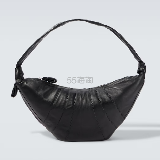 LEMAIRE Croissant 黑色皮革大号牛角包
