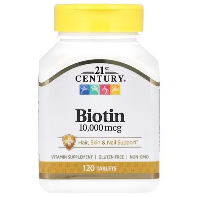 满额7.2折！21st Century, 生物维生素，10000 毫克，120 片