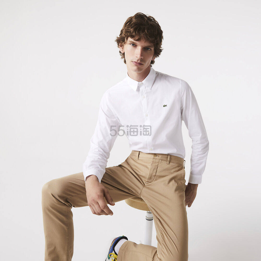 Lacoste 鳄鱼白色衬衫