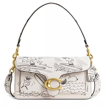新品！Coach x Peanuts Tabby 26 史努比联名单肩包