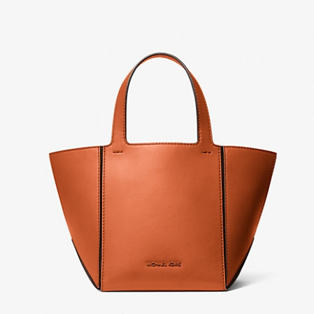 Michael Kors Jordi 小号托特包 橙色/海洋蓝/