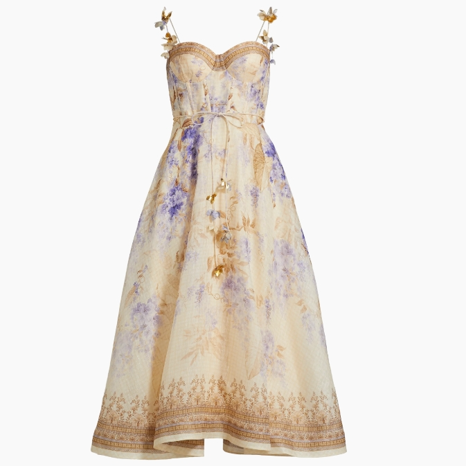 孟子义同款！Zimmermann 花卉连衣裙