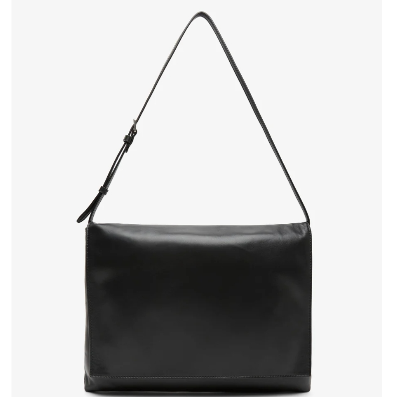 The Row 黑色皮革单肩包