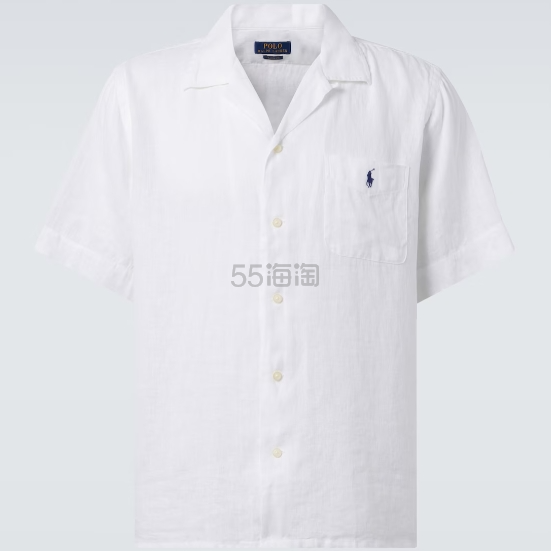 POLO RALPH LAUREN 拉夫劳伦白色亚麻衬衫