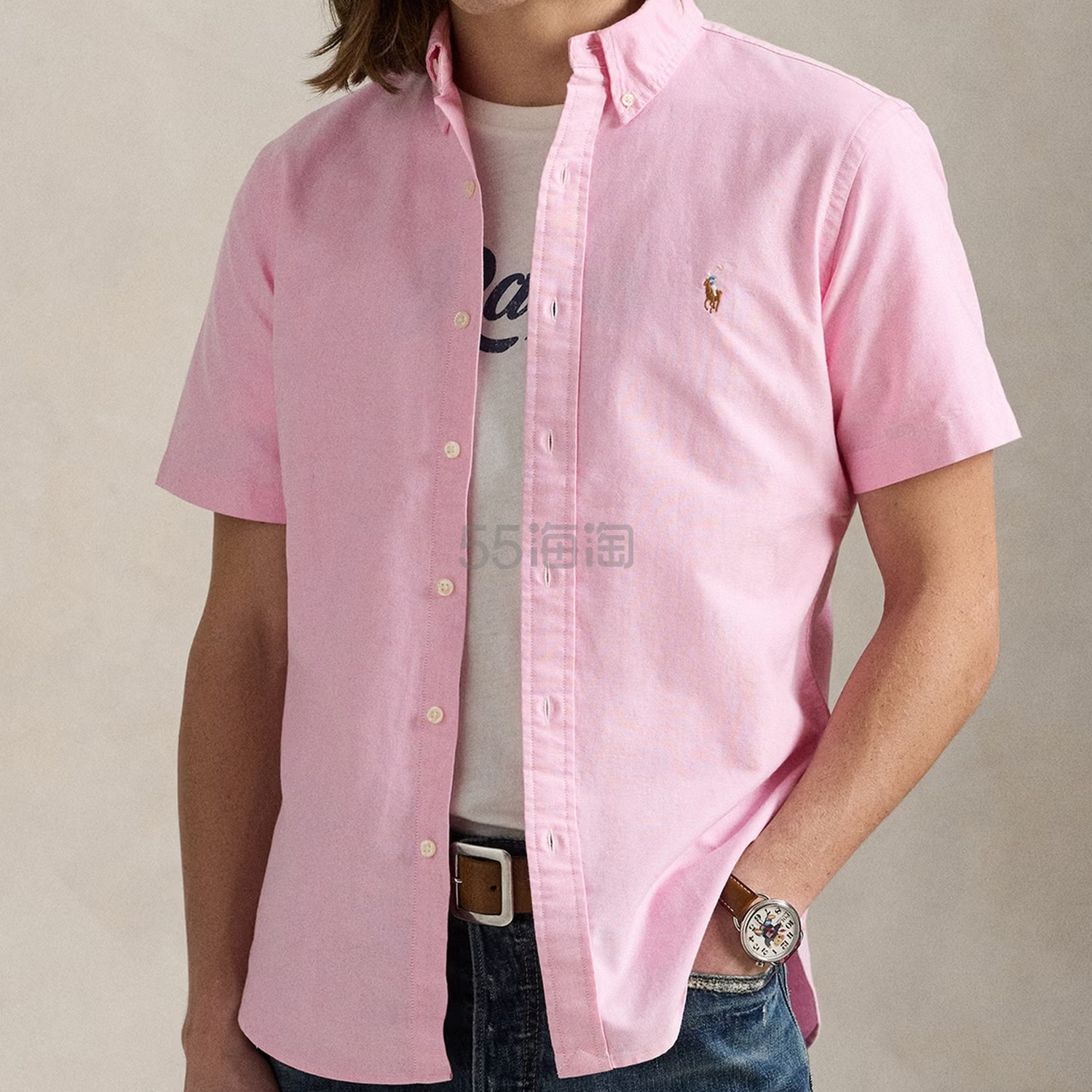 POLO RALPH LAUREN 拉夫劳伦粉色牛津衬衫