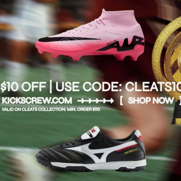 Kicks crew：足球鞋专场促销 选购 Adidas、Nike、ASICS