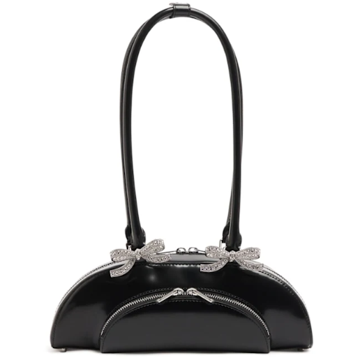 Self-portrait Curved 皮革单肩包