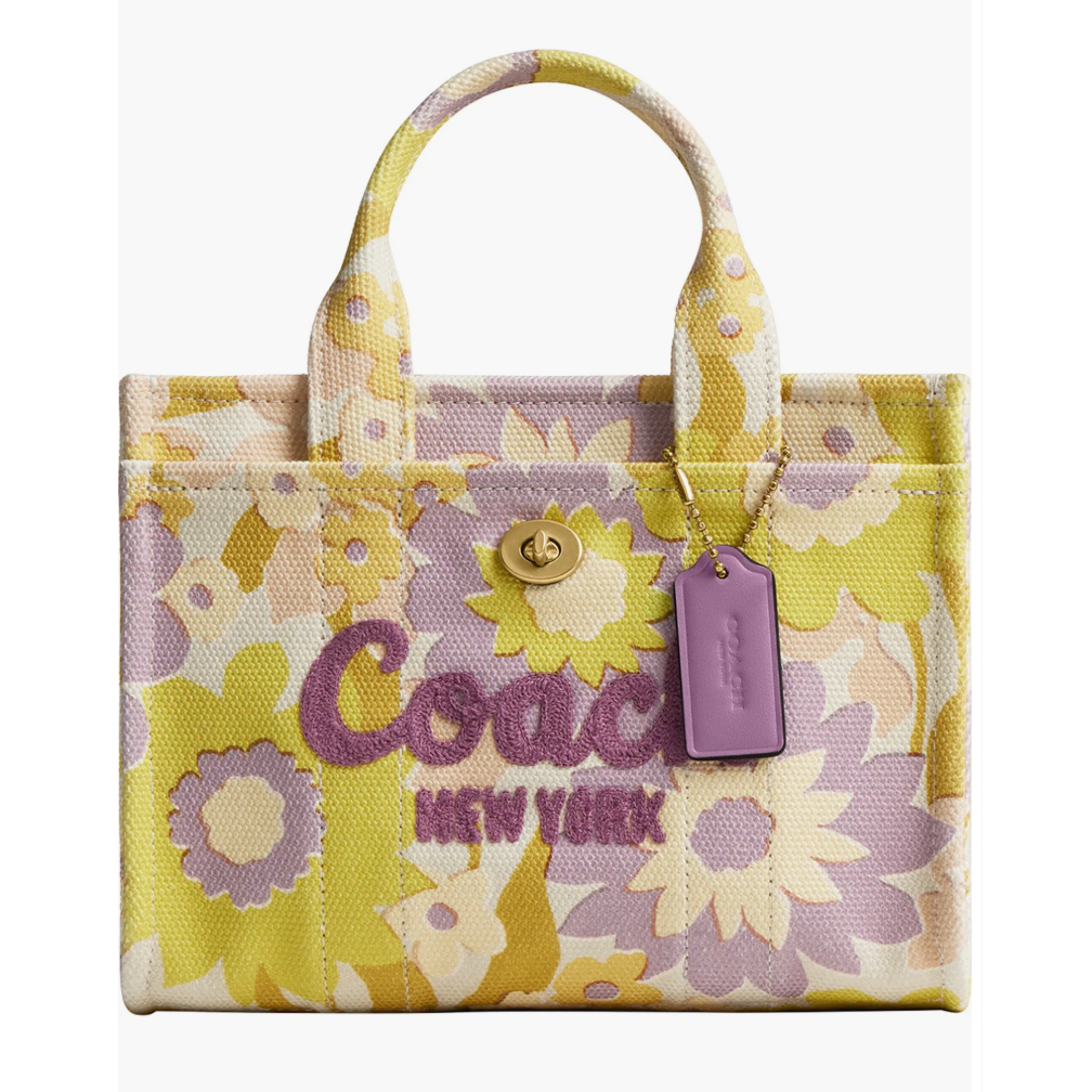 COACH Floral Canvas Cargo 蔻驰托特包