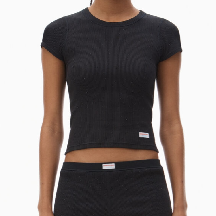 万妮达同款！Alexander Wang 圆领针织T恤