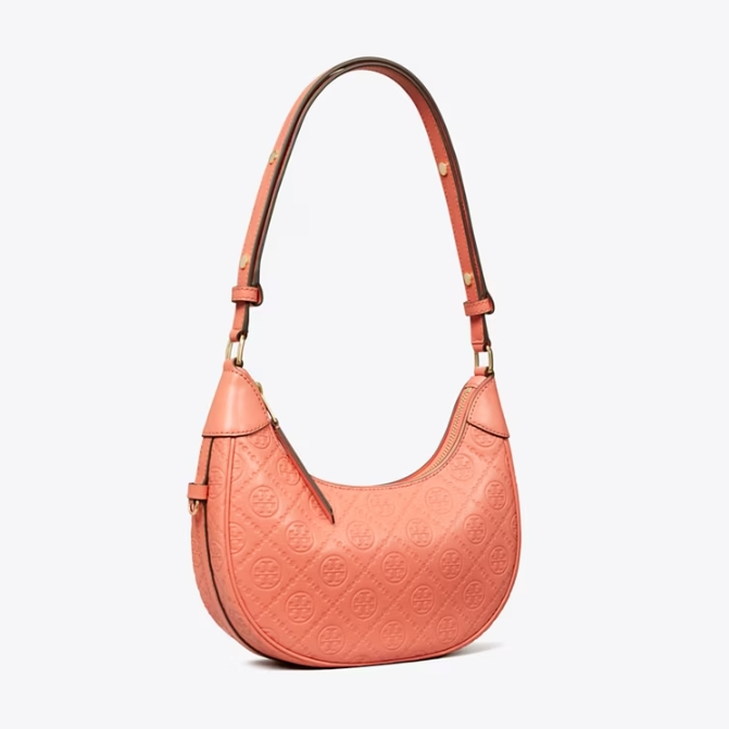 宋雨琦同款不同色！Tory burch 汤丽柏琦 半月单肩包