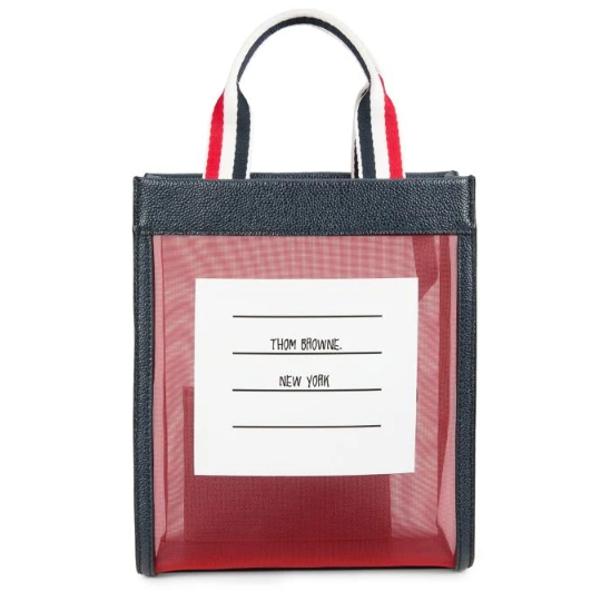 Thom Browne 帆布皮革托特包