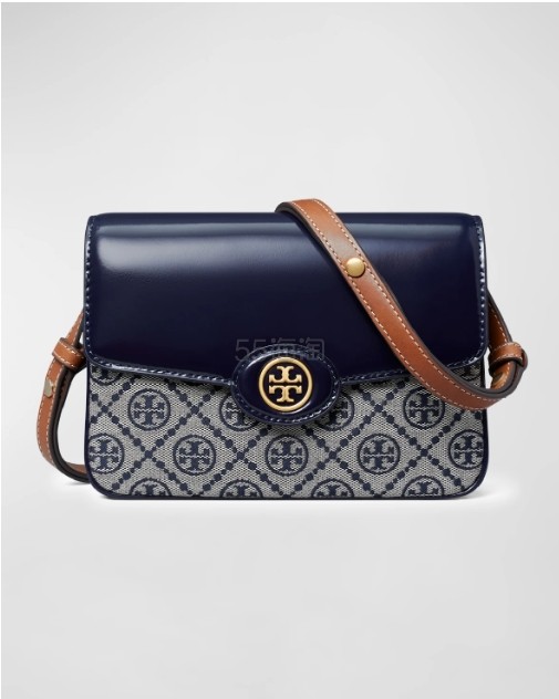 满送$500礼卡！Tory Burch Robinson T Monogram 单肩包