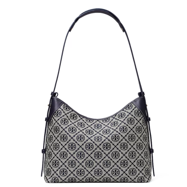 Tory Burch 汤丽柏琦 T Monogram 中号老花邮差包