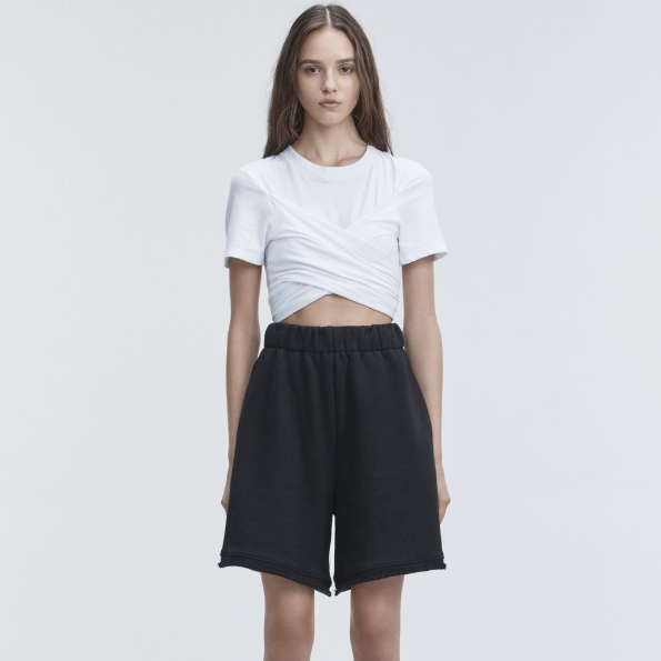 The Webster：时尚大牌折扣区热卖 alexanderwang.t 牛仔腰带短裤$245