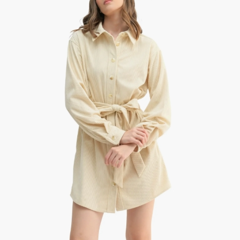 Nordstrom Rack：夏日必备美裙 Calvin Klein  长袖衬衫裙$24