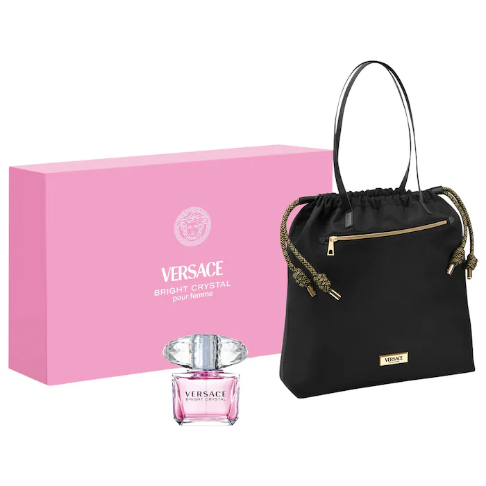 超值！Versace 范思哲 Bright Crystal 淡香水 90ml+托特包