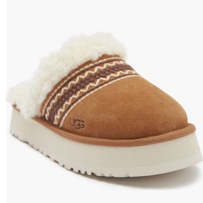 UGG 民族风厚底拖鞋