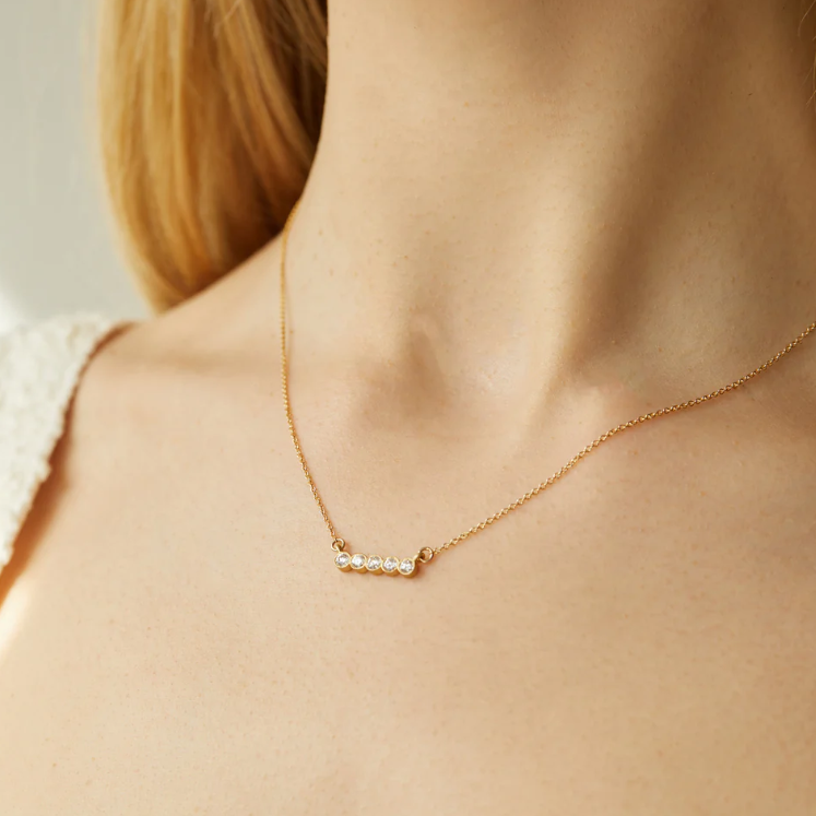 Olivela：选购珠宝首饰！Poppy Finch 珍珠项链$760、金色水晶航海项链$841