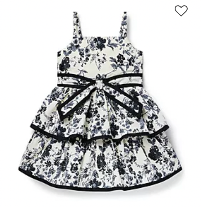 Janie and Jack 花卉层叠荷叶边连衣裙