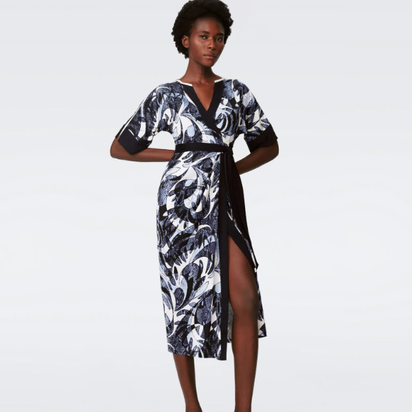 DVF DOROTHEA 高开叉连衣裙