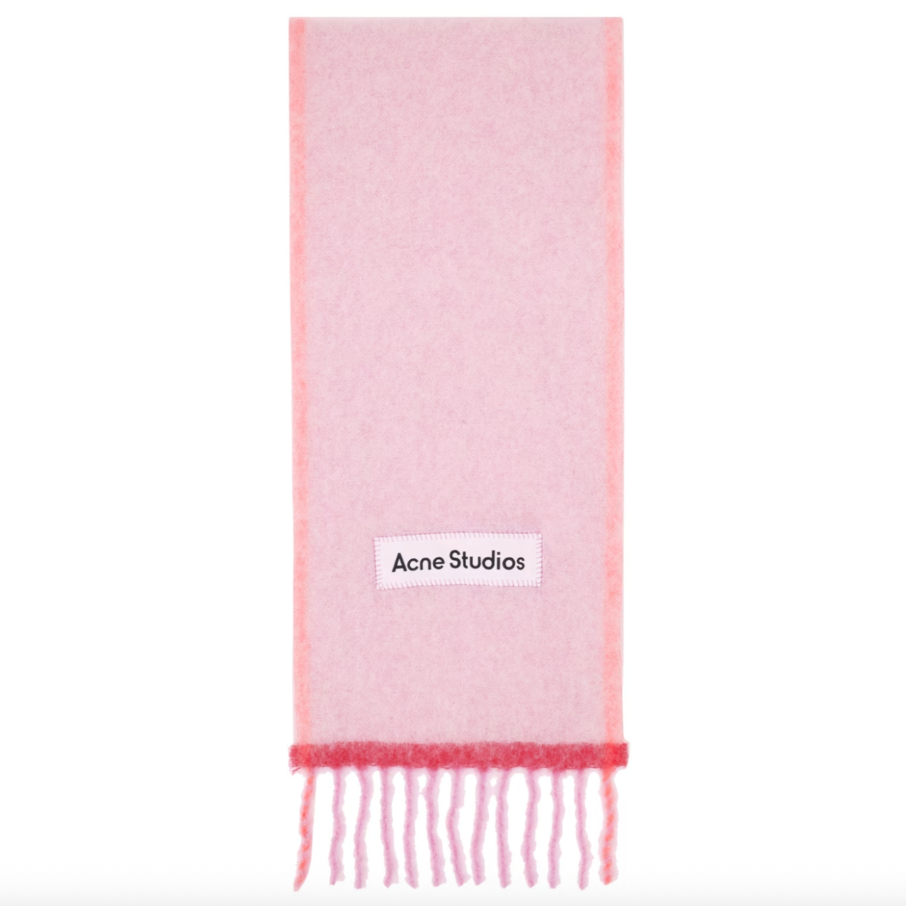 赵今麦同款！Acne Studios 粉蓝马海毛围巾