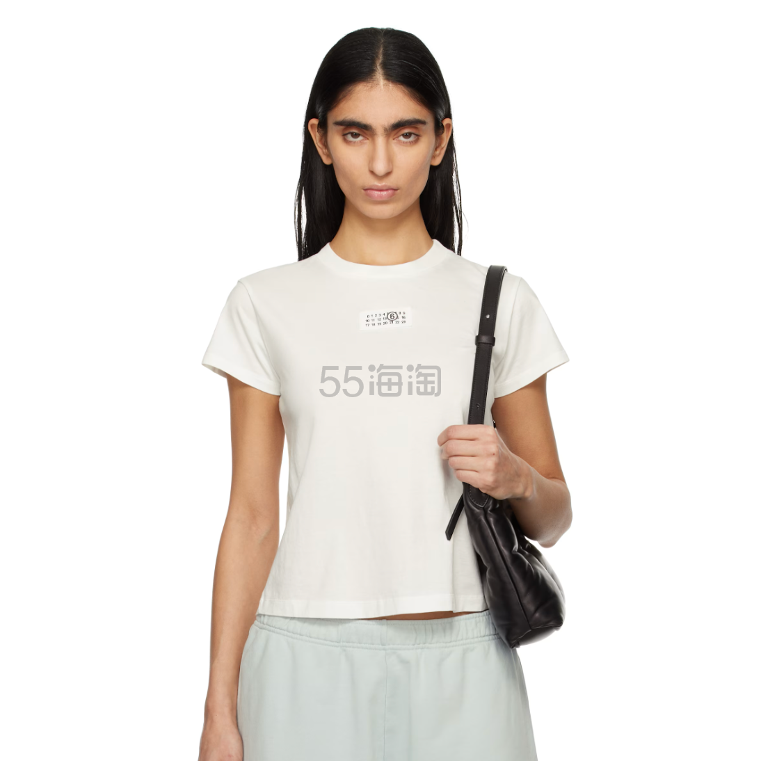 赵今麦同款！MM6 Maison Margiela 标签logo短袖