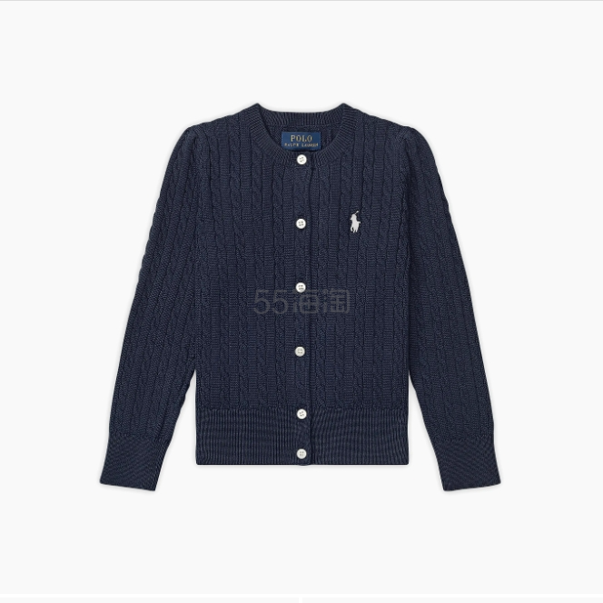 Ralph Lauren 大童款 麻花针织开衫