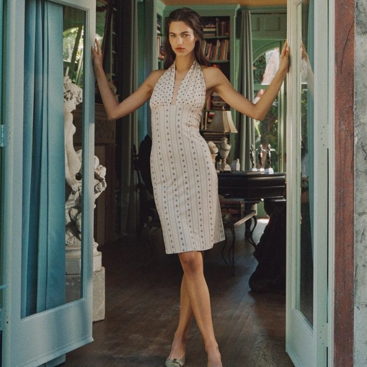 Nordstrom Rack：夏日必备美裙 Topshop  荷叶边碎花长裙$29