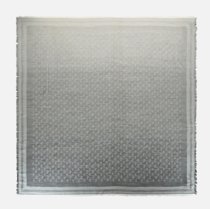 Jimmy Choo logo羊毛混纺围巾