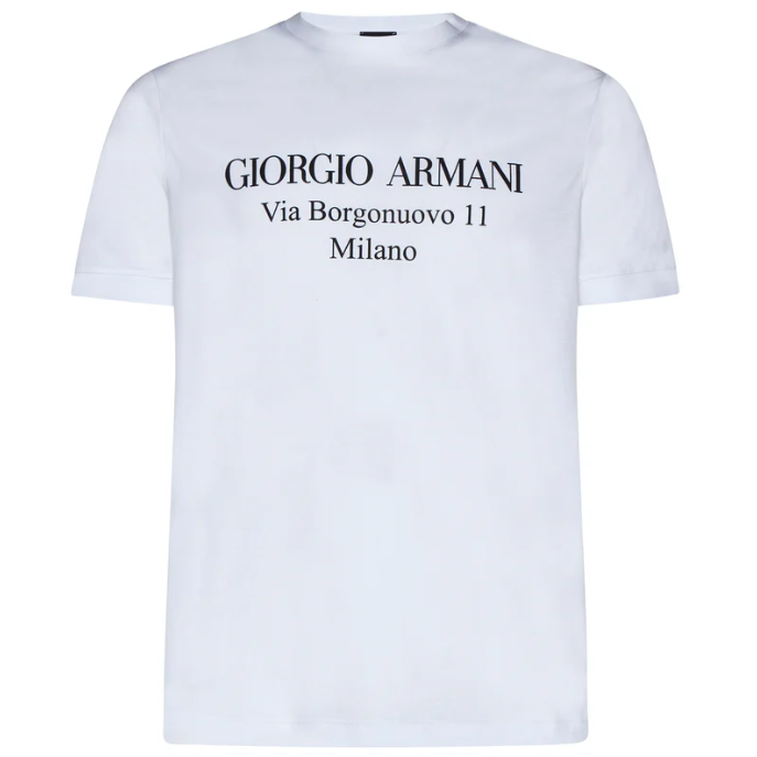 GIORGIO ARMANI 字母印花T恤