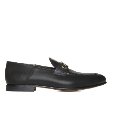 FERRAGAMO Gancini 皮革乐福鞋