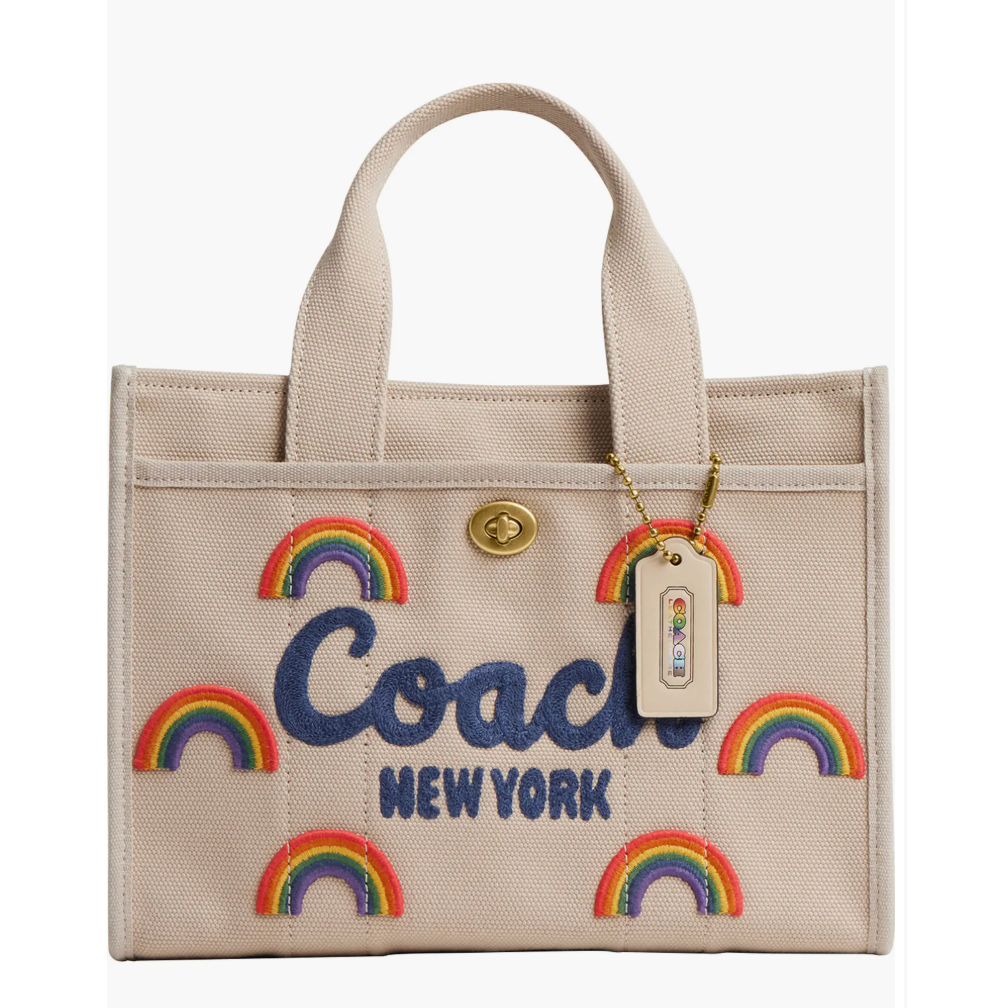 COACH Embroidered Rainbow Cargo 蔻驰托特包