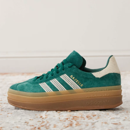 Adidas Gazelle Bold 绿色运动鞋
