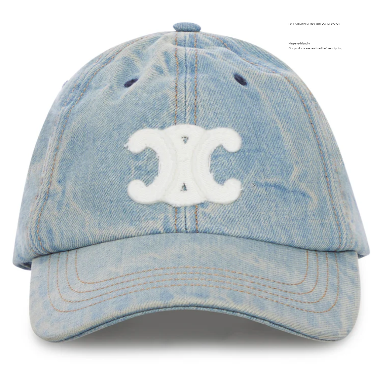 Celine 牛仔蓝棒球帽