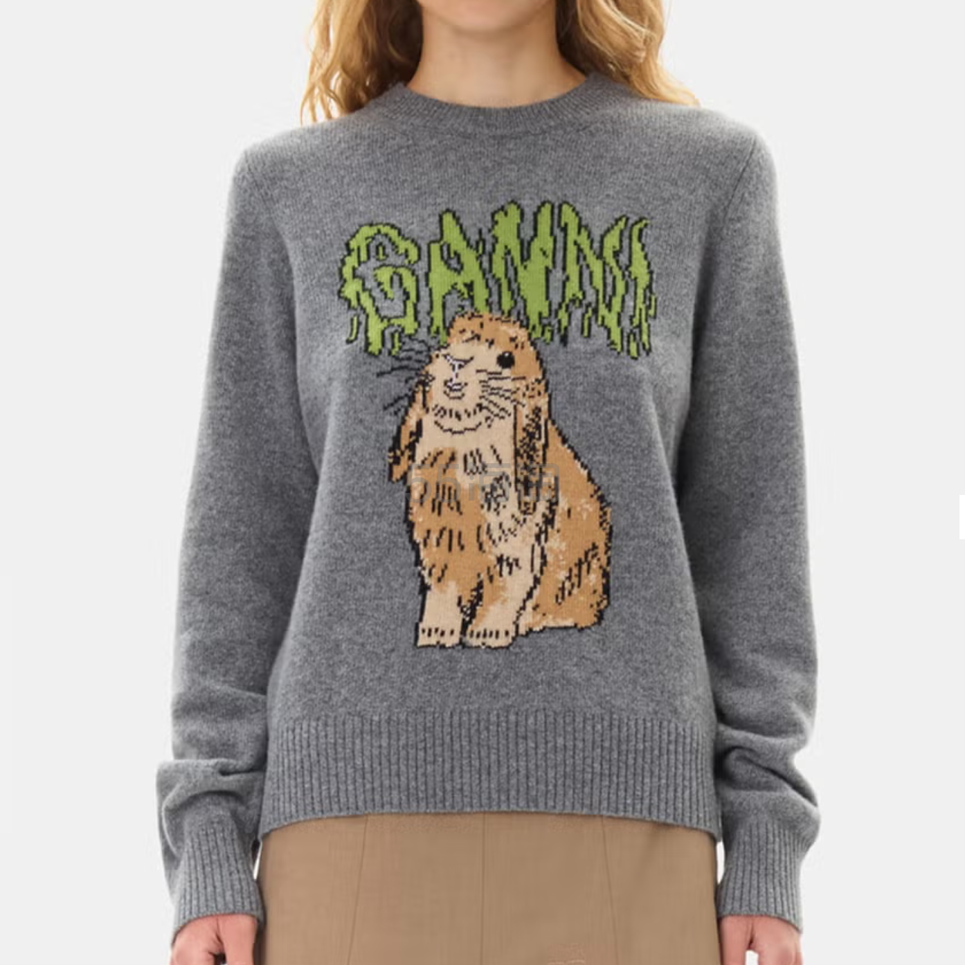 Ganni Graphic Bunny 毛衣