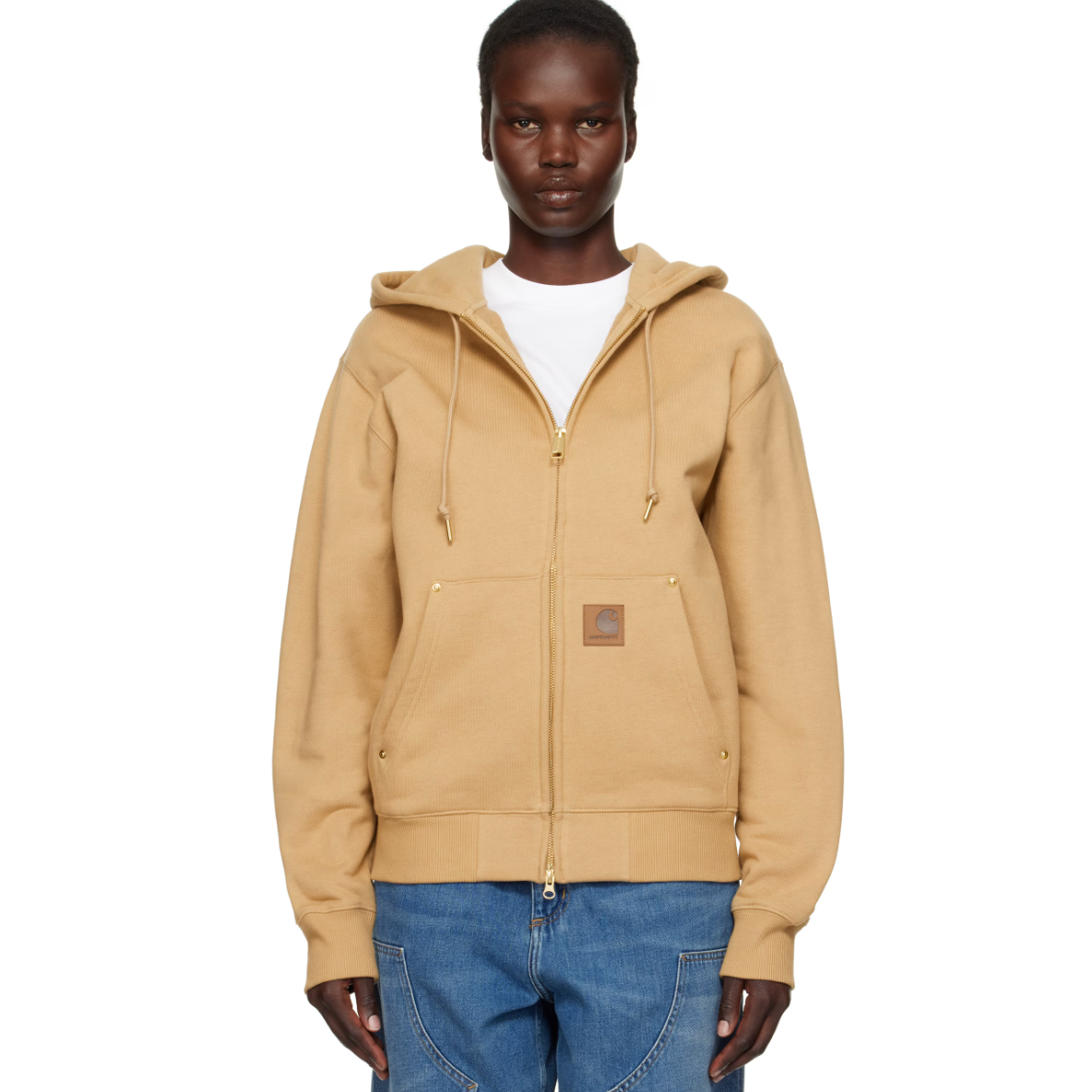 Carhartt Work In Progress 卡哈特棕色拉链卫衣