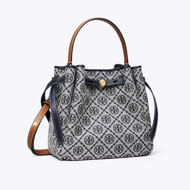 新款!Tory Burch Romy 汤丽柏琦 老花水桶包