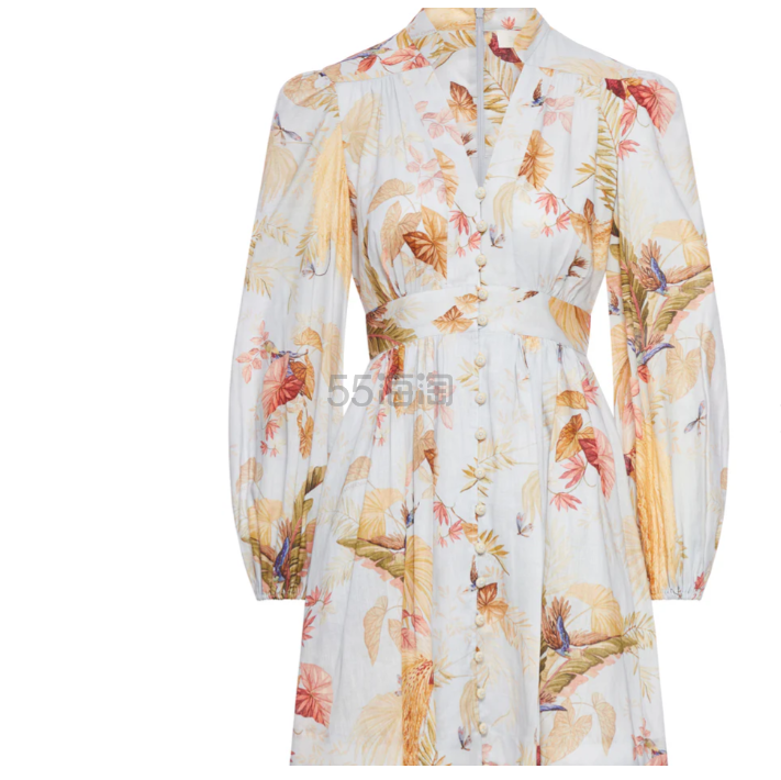 之前$705.98！Zimmermann ASCENSION 印花连衣裙
