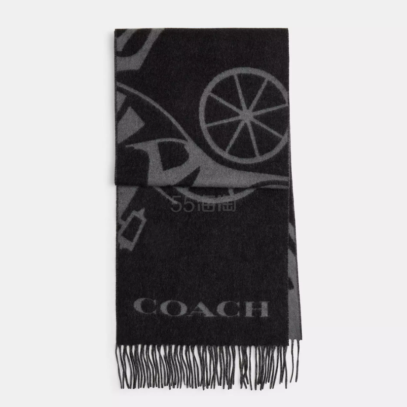 COACH 蔻驰 Horse And Carriage 羊绒围巾